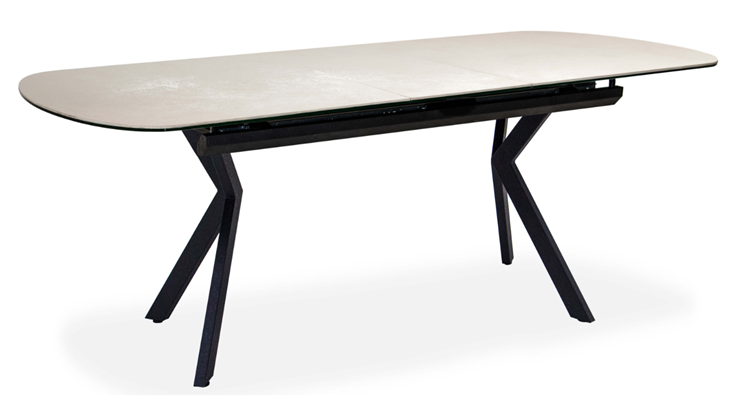 Кухонный стол раздвижной Шамони 3CX 180х95 (Oxide Avorio/Графит) в Костроме - изображение 1