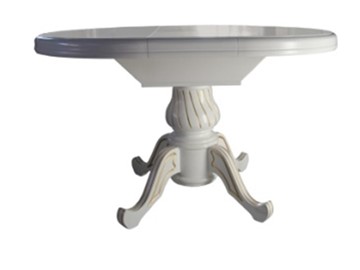 Кухонный стол раздвижной Ф-100(130), на одной ножке, (стандартная покраска) в Костроме - предосмотр 2