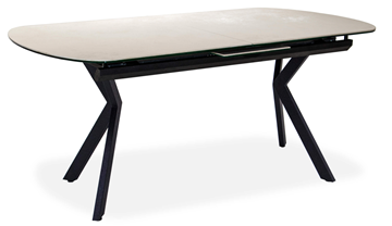 Кухонный стол раздвижной Шамони 3CX 180х95 (Oxide Avorio/Графит) в Костроме - предосмотр