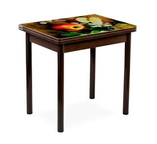 Кухонный пристенный стол СПА-02 СТФ, венге/фотопечать дерево/опоры коричневый в Костроме