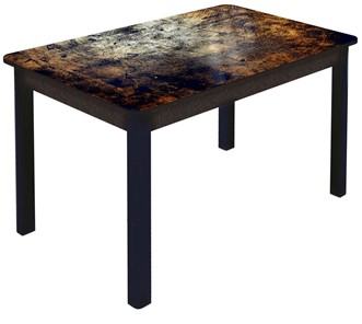 Кухонный стол раздвижной Гамбург Мини, ноги метал. крашеные №23 (Exclusive h103/венге) в Костроме