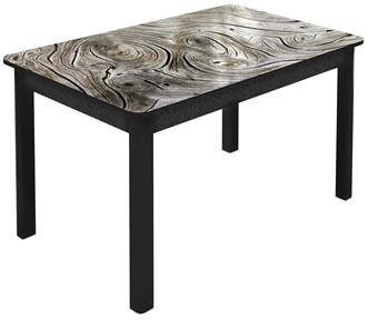 Кухонный раскладной стол Гамбург Мини, ноги метал. крашеные №23 (Exclusive h140/черный) в Костроме