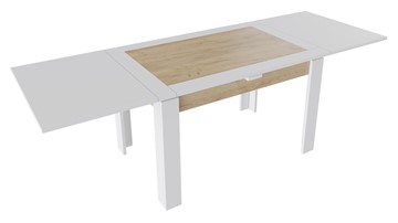 Кухонный стол раскладной Хьюстон тип 4 (Белый/Дуб Крафт золотой) в Костроме - предосмотр 1