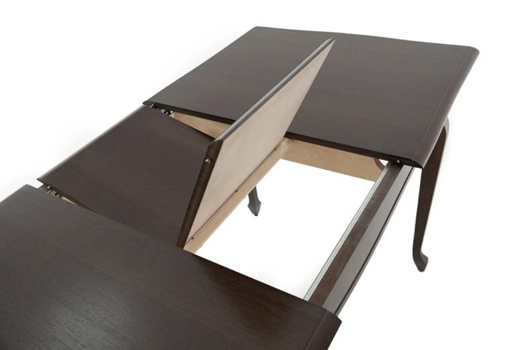Кухонный стол раскладной Кабриоль 1200х800, (Тон 7 - Орех тёмный) Морилка/Эмаль в Костроме - изображение 8