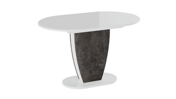 Стол раздвижной Монреаль тип 1 (Белый глянец/Моод темный) в Костроме