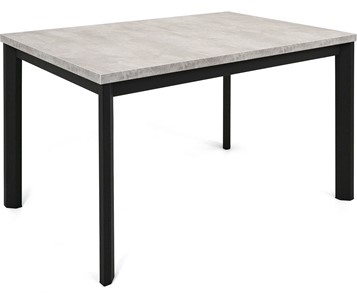 Кухонный раскладной стол Нагано-3L (ноги черные, светлый цемент) в Костроме