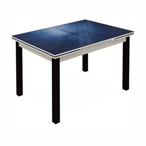 Кухонный стол раскладной Шанхай исп.2 ноги метал. крашеные №21 (Exclusive h149/белый) в Костроме