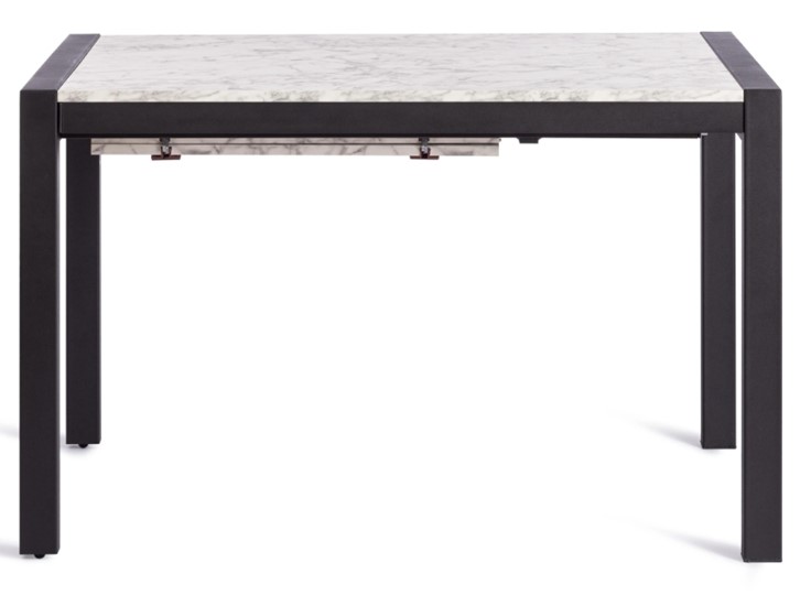 Обеденный раздвижной стол SVAN (mod. 1011) ЛДСП+меламин/металл, 120+67х74х75, сосна/чёрный арт.19490 в Костроме - изображение 2