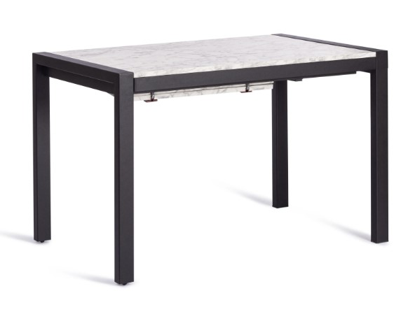 Обеденный раздвижной стол SVAN (mod. 1011) ЛДСП+меламин/металл, 120+67х74х75, сосна/чёрный арт.19490 в Костроме - изображение 6