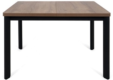 Кухонный стол раздвижной Токио-2L (ноги металлические черные, дуб табако) в Костроме - предосмотр 1