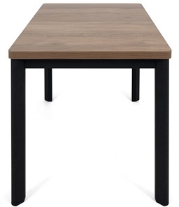 Кухонный стол раздвижной Токио-2L (ноги металлические черные, дуб табако) в Костроме - предосмотр 2
