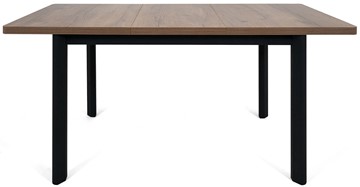Кухонный стол раздвижной Токио-2L (ноги металлические черные, дуб табако) в Костроме - предосмотр 4