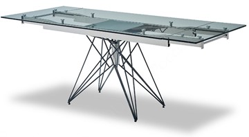 Кухонный раздвижной стол T-041 (140) прозрачный в Костроме - предосмотр 3