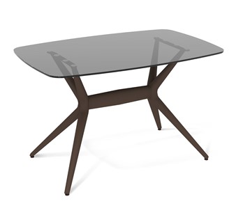 Обеденный стол SHT-ТT26 118/77 стекло/SHT-TU30-2 / SHT-A30 коричневый в Костроме