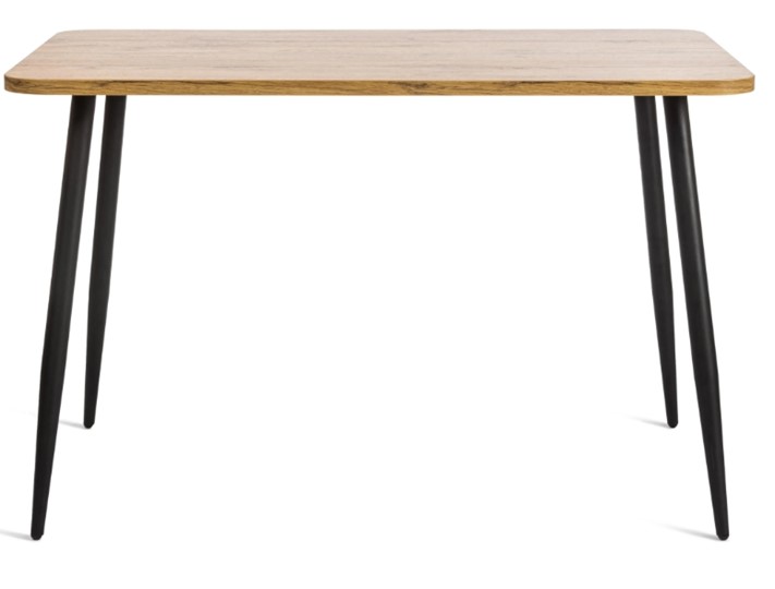 Обеденный стол PLUTO ЛДСП/металл, 120x80x77, Дуб вотан/Черный арт.19317 в Костроме - изображение 1