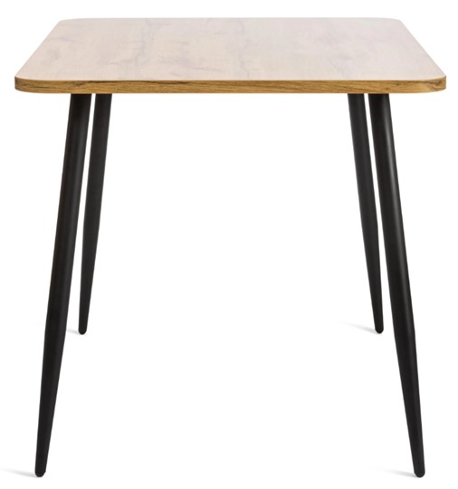 Обеденный стол PLUTO ЛДСП/металл, 120x80x77, Дуб вотан/Черный арт.19317 в Костроме - изображение 2