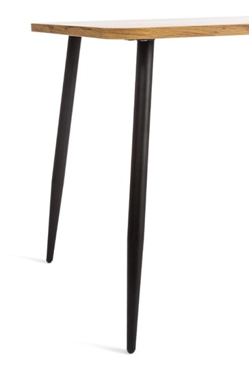 Обеденный стол PLUTO ЛДСП/металл, 120x80x77, Дуб вотан/Черный арт.19317 в Костроме - изображение 3
