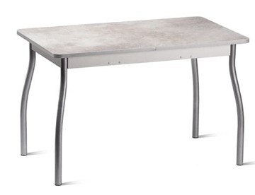 Раздвижной стол Орион.4 1200, Пластик Белый шунгит/Металлик в Костроме