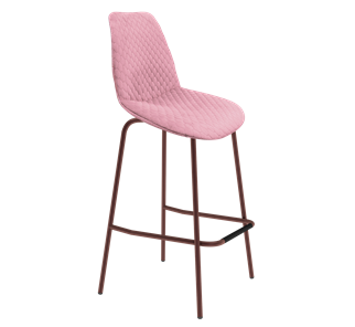 Барный стул SHT-ST29-С22 / SHT-S29P (розовый зефир/медный металлик) в Костроме