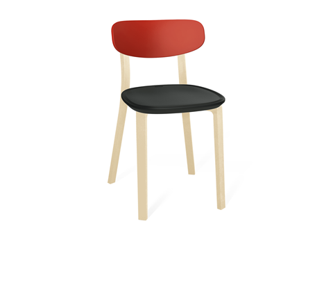 Кухонный стул SHT-ST85-2/SB85-2/S85 (красный/черный/бежевый ral1013) в Костроме - изображение