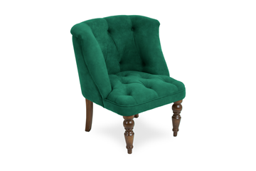 Мягкое кресло Бриджит зеленый ножки коричневые в Костроме