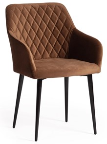 Обеденный стул BREMO (mod. 708) 58х55х83 коричневый barkhat 11/черный арт.19044 в Костроме