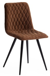 Обеденный стул CHILLY X (mod.7096) 45х53х88 коричневый barkhat 11/черный арт.15557 в Костроме