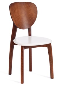 Обеденный стул Diamante, жесткое сидение бук, 42х42х85, коричневый/белый арт.19897 в Костроме