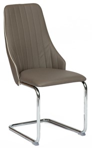 Обеденный стул FRATELLI (mod.8415) 44х62х97 пепельно-коричневый (окантовка слон.кость) в Костроме