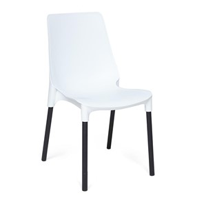 Кухонный стул GENIUS (mod 75) 46x56x84 белый/черные ножки арт.12829 в Костроме
