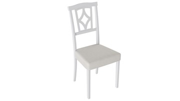Обеденный стул Сити 3 (Белый матовый/тк № 110) в Костроме