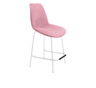 Полубарный стул SHT-ST29-С22 / SHT-S29P-1 (розовый зефир/белый муар) в Костроме