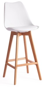 Барный стул TULIP BAR (mod. C1014H) 57х48х104 белый 018 /натуральный арт.19650 в Костроме