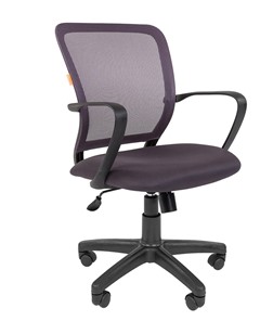 Кресло офисное CHAIRMAN 698 black TW, ткань, цвет серый в Костроме