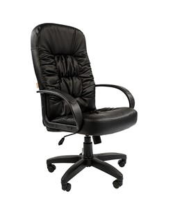 Офисное кресло CHAIRMAN 416, экокожа, цвет черный в Костроме