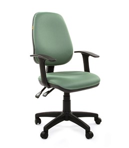 Кресло компьютерное CHAIRMAN 661 Ткань стандарт 15-158 зеленая в Костроме - предосмотр