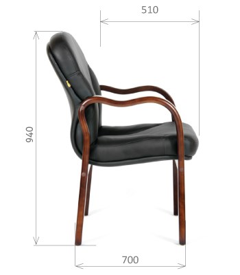 Кресло CHAIRMAN 658 Натуральная кожа черный в Костроме - изображение 2