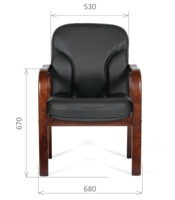Кресло CHAIRMAN 658 Натуральная кожа черный в Костроме - изображение 1