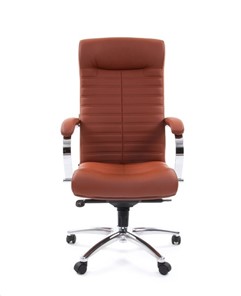 Компьютерное кресло CHAIRMAN 480 Экокожа Terra 111 (коричневая) в Костроме - предосмотр 1