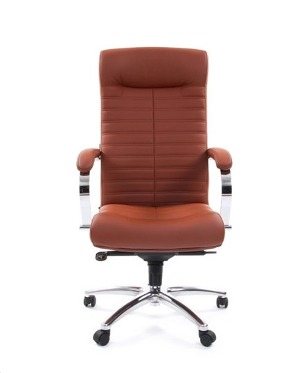 Компьютерное кресло CHAIRMAN 480 Экокожа Terra 111 (коричневая) в Костроме - изображение 1