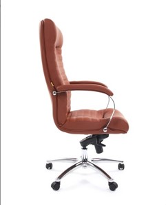 Компьютерное кресло CHAIRMAN 480 Экокожа Terra 111 (коричневая) в Костроме - предосмотр 2