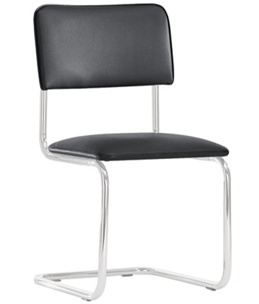 Офисный стул Sylwia chrome P100, кож/зам V4 в Костроме - изображение