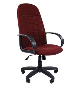 Кресло компьютерное CHAIRMAN 727 ткань ст., цвет бордо в Костроме