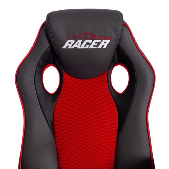Кресло RACER GT new кож/зам/ткань, металлик/красный, арт.13249 в Костроме - изображение 7