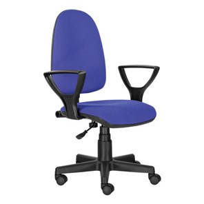 Офисное кресло Brabix Prestige Ergo MG-311 (регулируемая эргономичная спинка, ткань, черно-синее) 531876 в Костроме