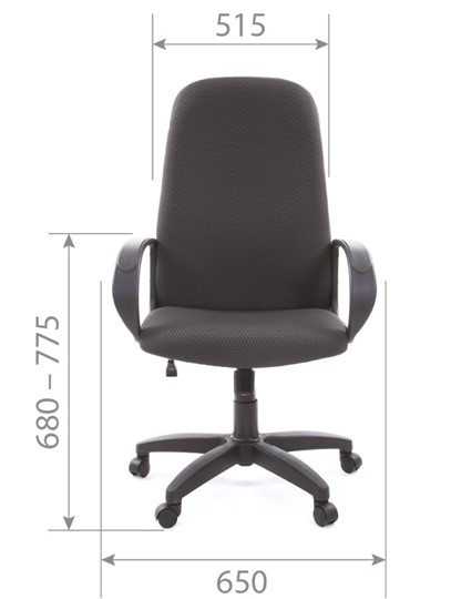 Компьютерное кресло CHAIRMAN 279 JP15-1 черно-серый в Костроме - изображение 4