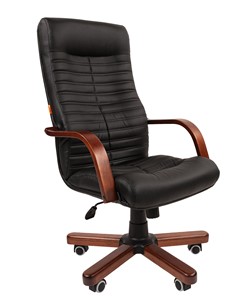 Кресло компьютерное CHAIRMAN 480 WD, экокожа, цвет черный в Костроме
