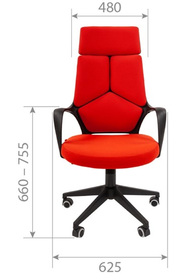 Офисное кресло CHAIRMAN 525, серое в Костроме - изображение 1