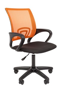 Кресло CHAIRMAN 696 black LT, оранжевый в Костроме