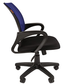 Офисное кресло CHAIRMAN 696 black Сетчатый акрил DW61 синий в Костроме - предосмотр 2